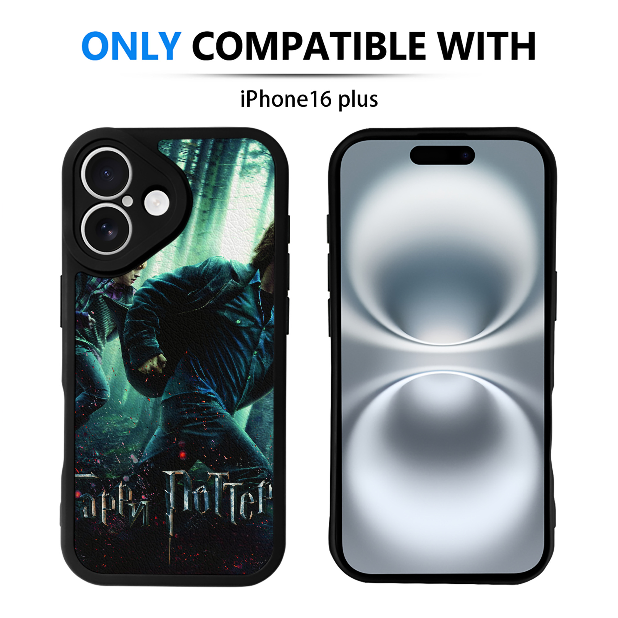 （画像用） Harry Potter ハリー・ポッターシリーズ 【iPhone 16シリーズ対応】シリコンスマホケース（レザー調） 材質：シリコン
